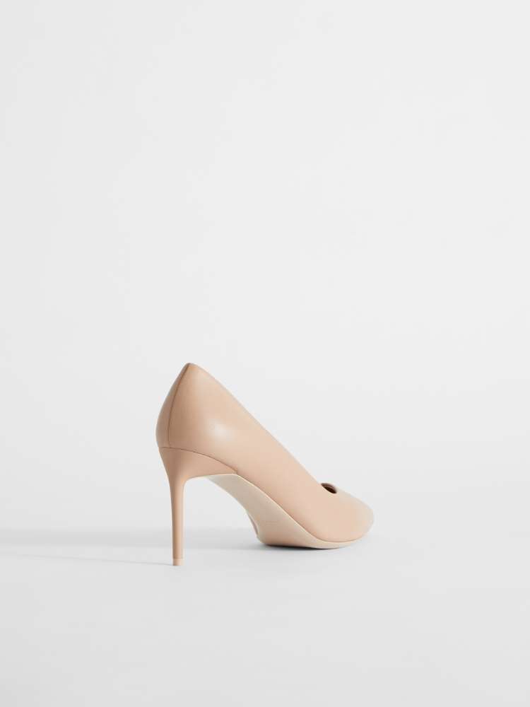 纳帕皮高跟鞋 - 米色 - Marina Rinaldi - 4