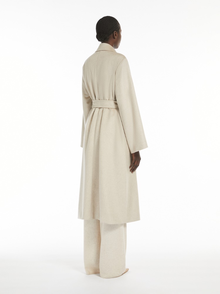 Flared cashmere coat - 米色 - Marina Rinaldi - 3
