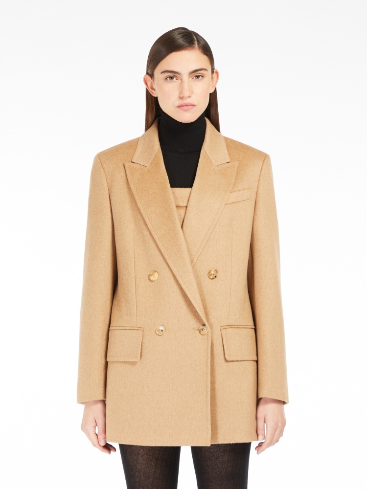 Olimpia Jacket in pure camel drap - 驼色 - Marina Rinaldi - 2