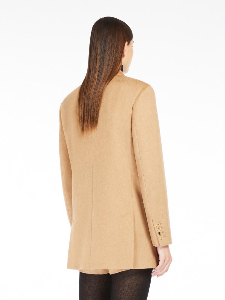 Olimpia Jacket in pure camel drap - 驼色 - Marina Rinaldi - 3