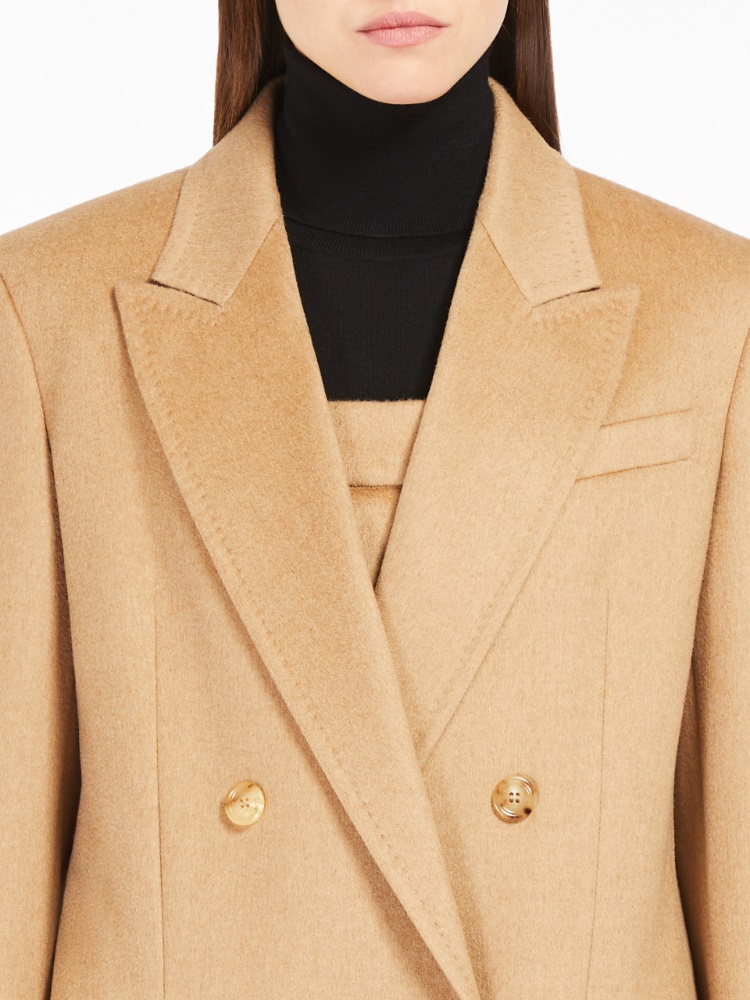 Olimpia Jacket in pure camel drap - 驼色 - Marina Rinaldi - 4