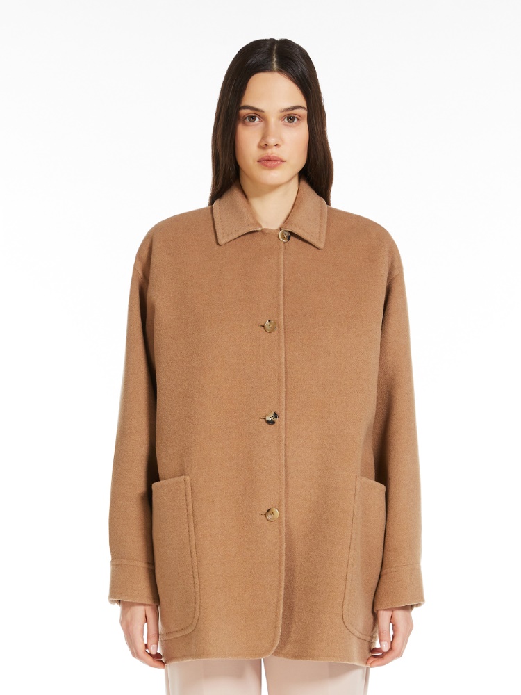 Reversible camel jacket - 驼色 - Marina Rinaldi - 2