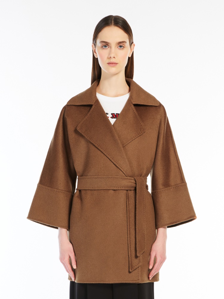 Cashmere dressing gown coat - 褐色 - Marina Rinaldi - 2