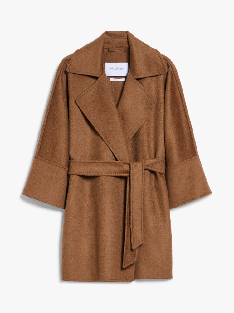 Cashmere dressing gown coat - 褐色 - Marina Rinaldi