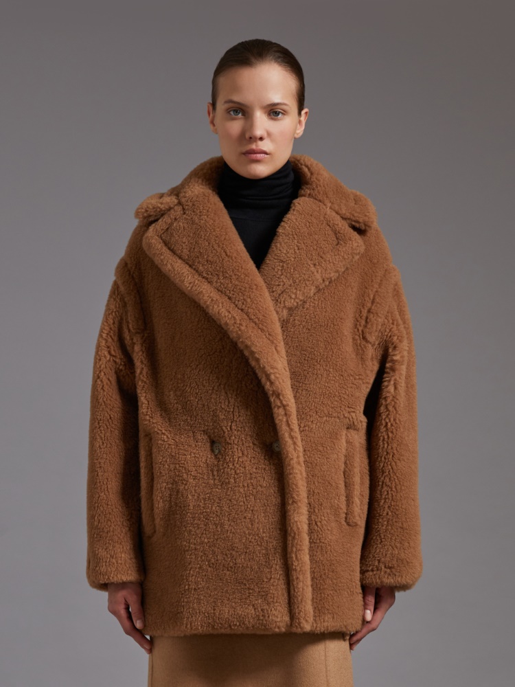 Short Teddy Bear Icon Coat - 驼色 - Marina Rinaldi - 2