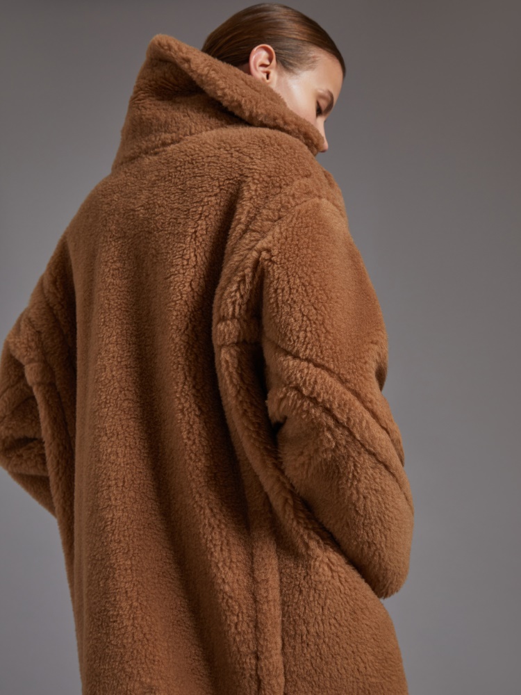 Short Teddy Bear Icon Coat - 驼色 - Marina Rinaldi - 4