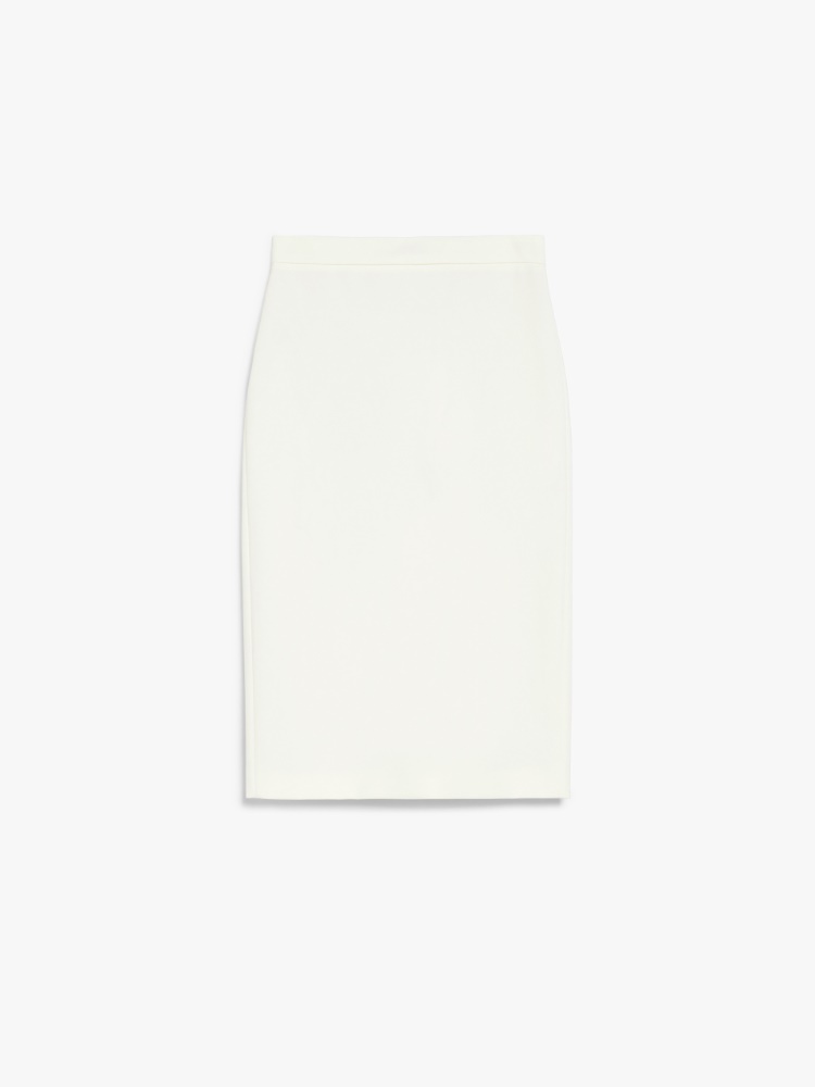 Stretch fabric sheath dress - 香草色 - Marina Rinaldi