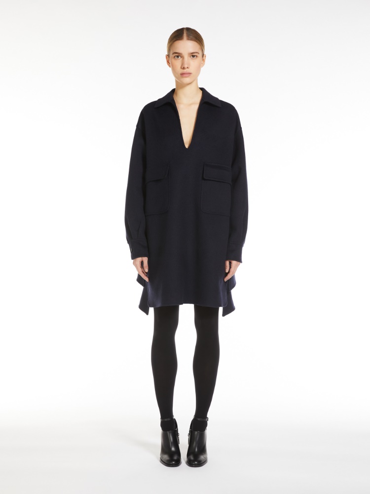 Flared camel dress - 蓝色 - Marina Rinaldi - 2