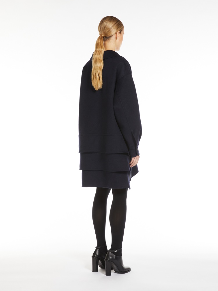 Flared camel dress - 蓝色 - Marina Rinaldi - 3