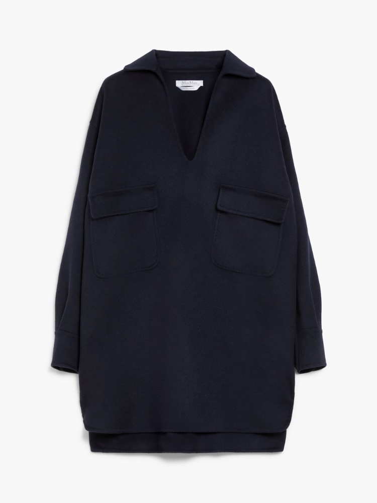 Flared camel dress - 蓝色 - Marina Rinaldi