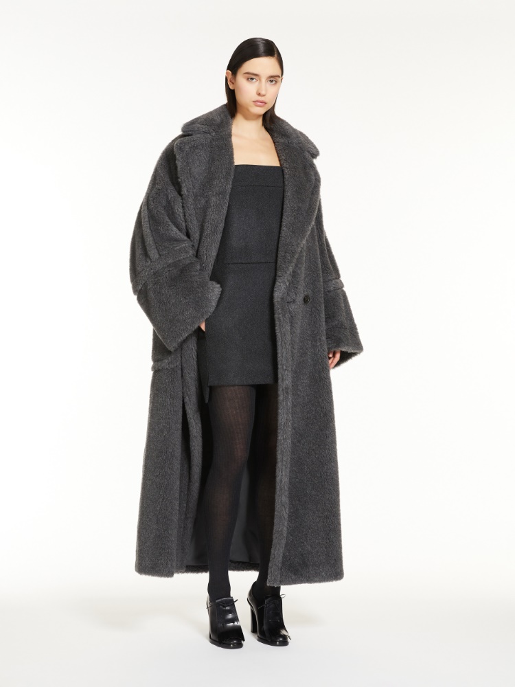 Short dress in wool felt - 深灰色 - Marina Rinaldi - 2