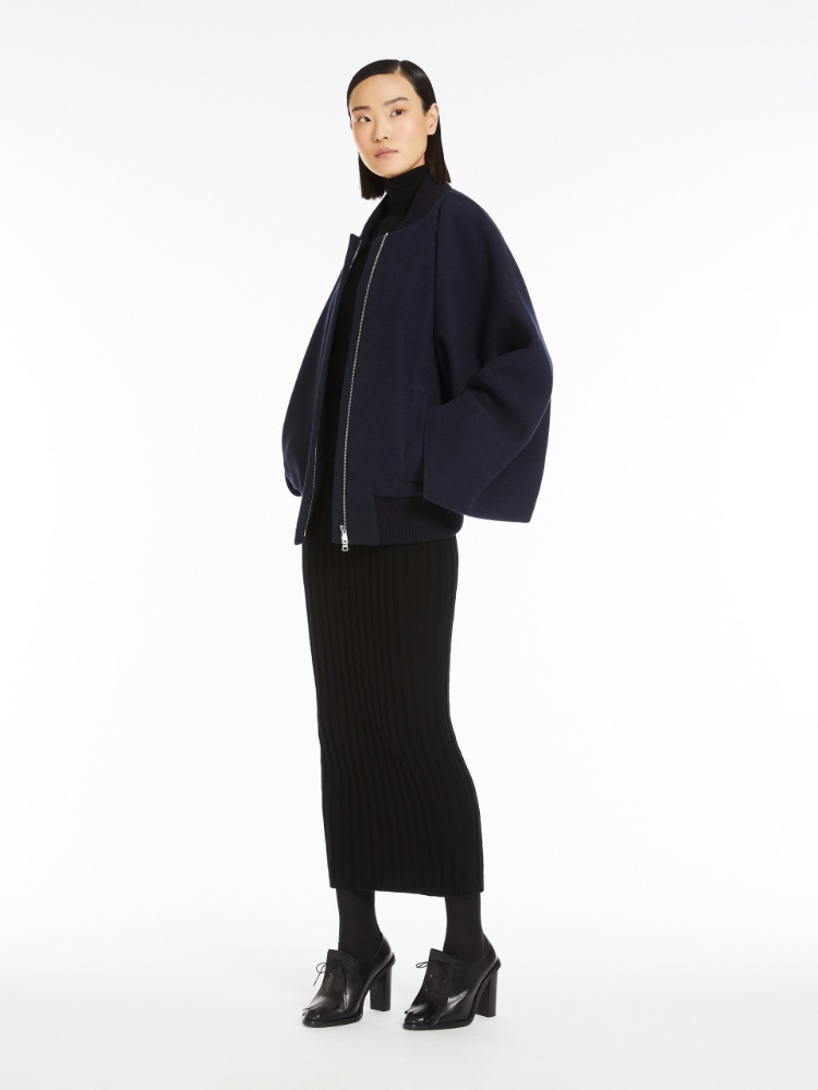 Wool and cashmere knit skirt - 黑色 - Marina Rinaldi - 2