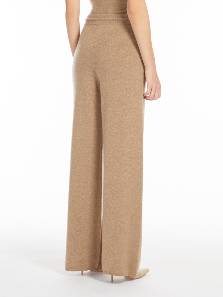 Wool and cashmere trousers - 浅棕色 - Marina Rinaldi - 3
