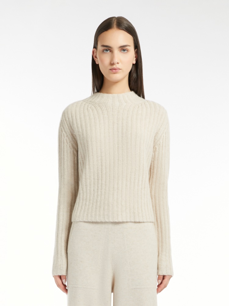 Boxy wool and cashmere jumper - 米色 - Marina Rinaldi - 2