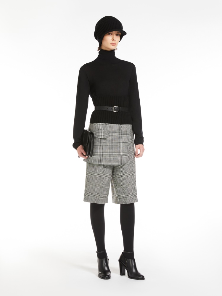 Wool turtleneck - 黑色 - Marina Rinaldi - 2