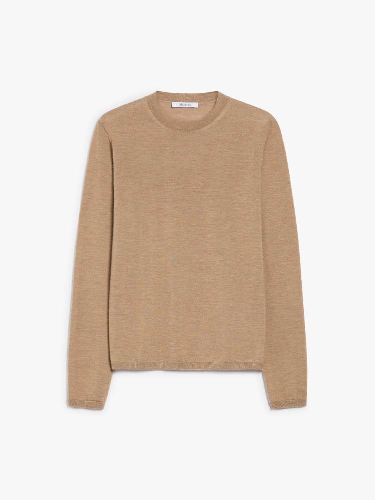 Lightweight cashmere jumper - 浅棕色 - Marina Rinaldi