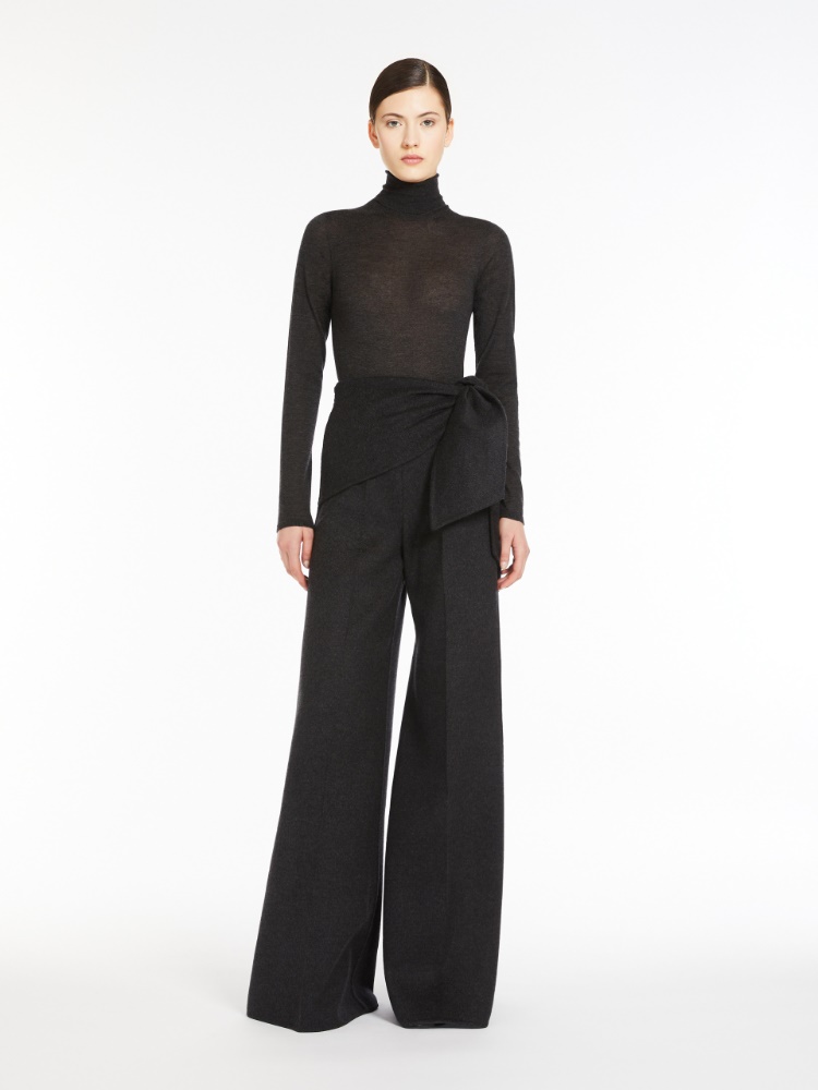 Cashmere yarn turtleneck - 深灰色 - Marina Rinaldi - 2