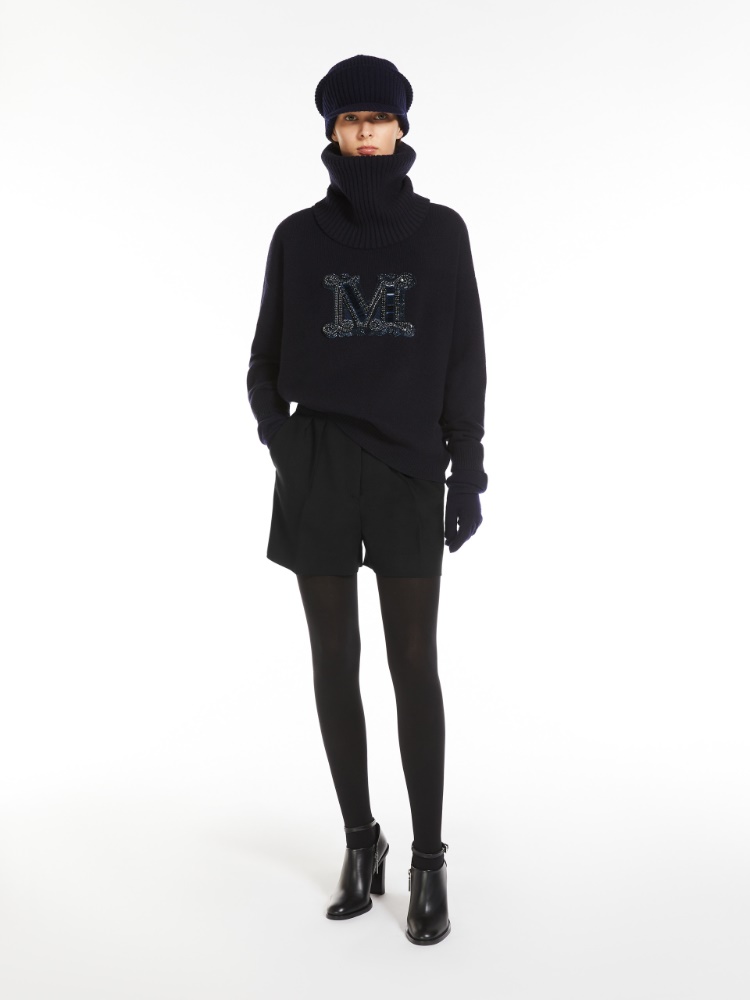 Oversized wool and cashmere jumper - 蓝色 - Marina Rinaldi - 2
