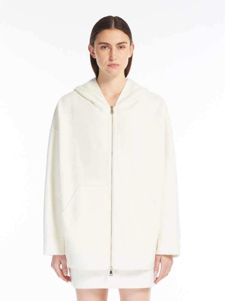 Oversized wool and cashmere sweatshirt - 白色 - Marina Rinaldi - 2