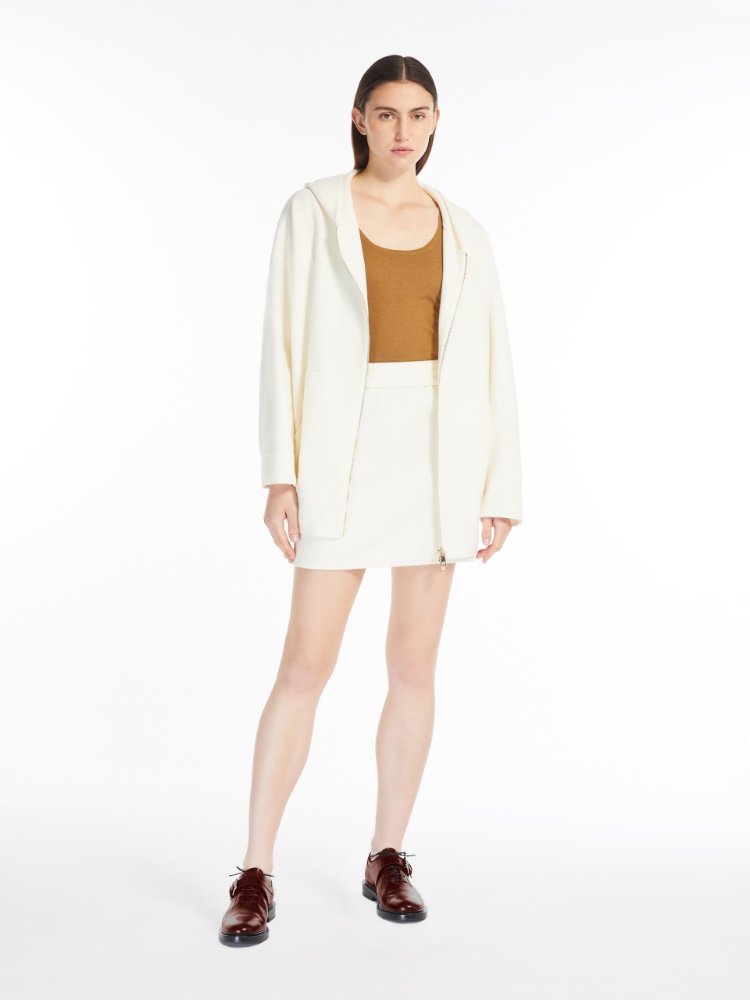 Oversized wool and cashmere sweatshirt - 白色 - Marina Rinaldi - 2