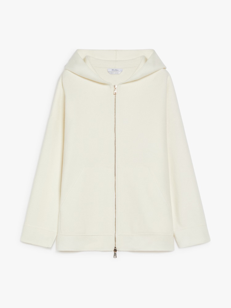 Oversized wool and cashmere sweatshirt - 白色 - Marina Rinaldi