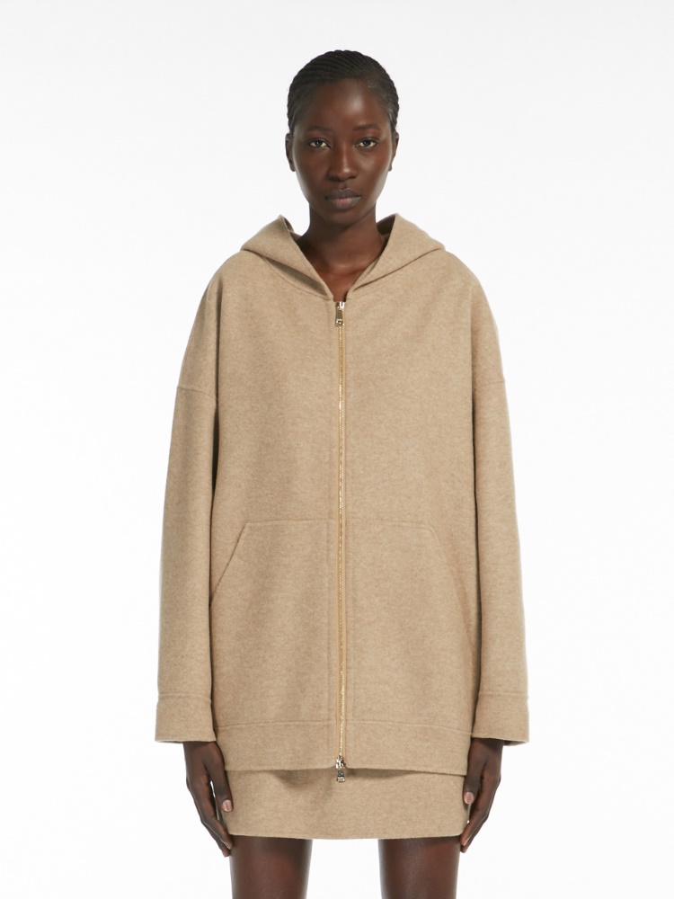 Oversized wool and cashmere sweatshirt - 浅棕色 - Marina Rinaldi - 2
