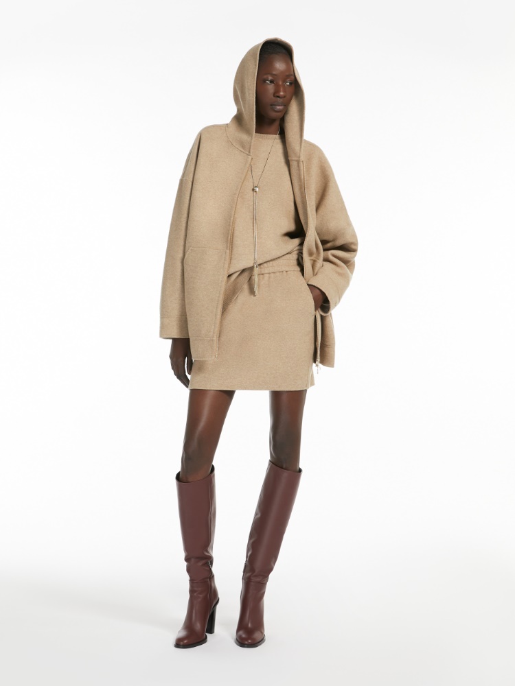 Oversized wool and cashmere sweatshirt - 浅棕色 - Marina Rinaldi - 2