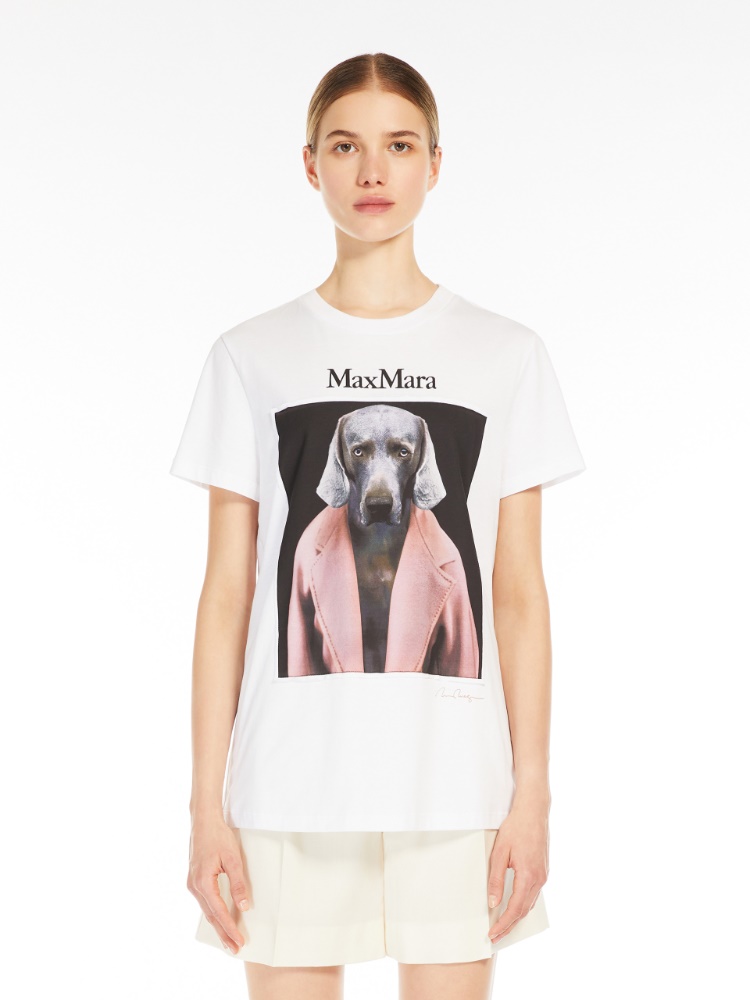Printed jersey T-shirt - 粉红色 - Marina Rinaldi - 2