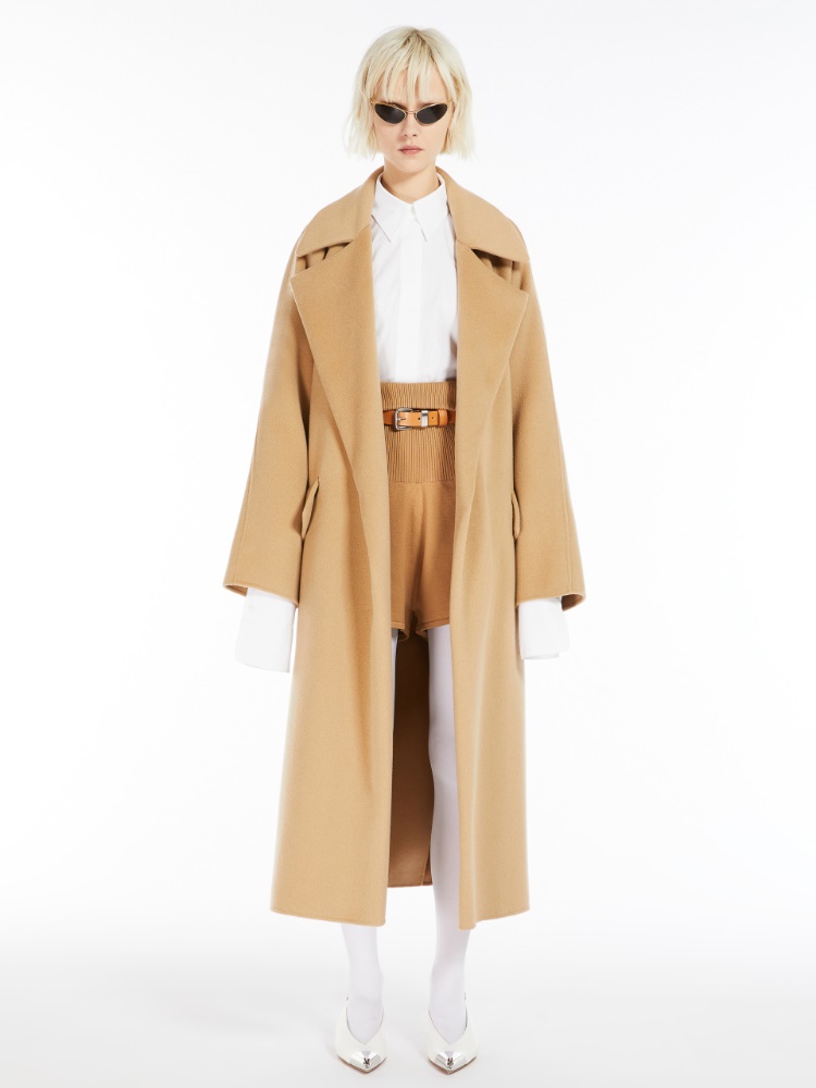 Cashmere-blend robe coat - 米色 - Marina Rinaldi - 2