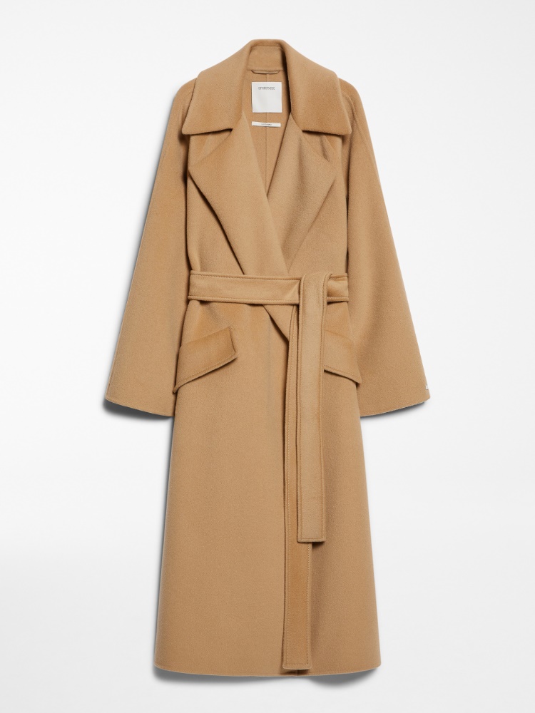 Cashmere-blend robe coat - 米色 - Marina Rinaldi