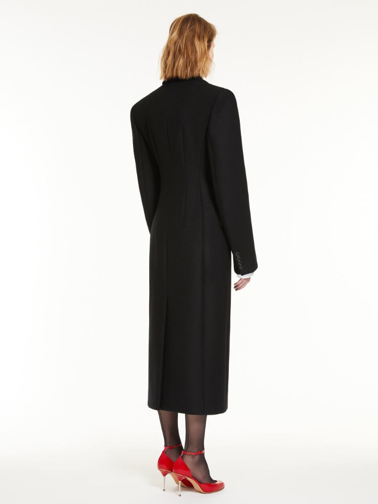 Feminine cashmere-blend coat - 黑色 - Marina Rinaldi - 3