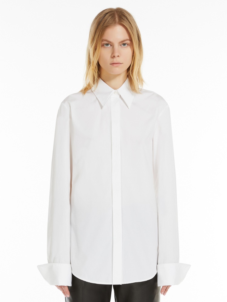 Fitted-waist shirt - 白色 - Marina Rinaldi - 2