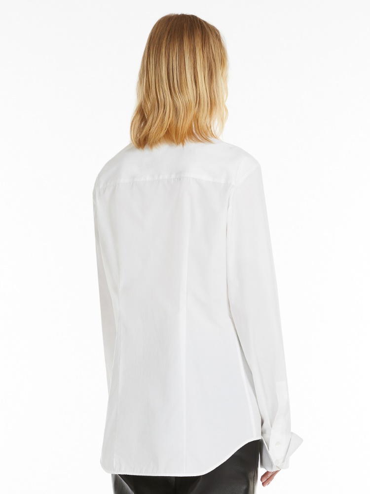 Fitted-waist shirt - 白色 - Marina Rinaldi - 3