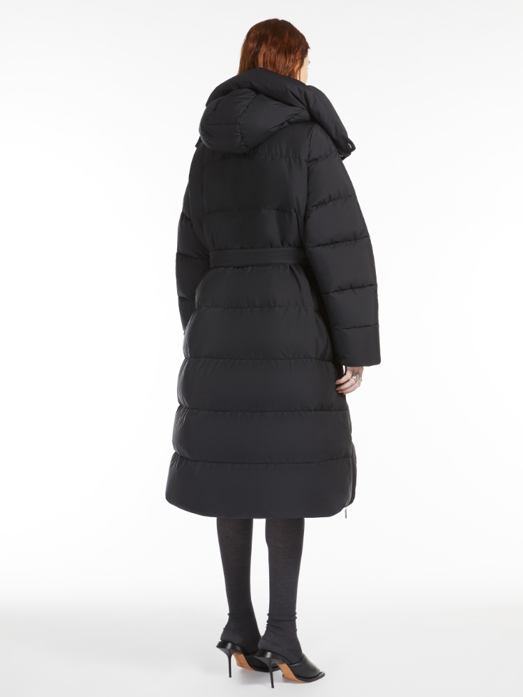 Long waterproof down jacket - 黑色 - Marina Rinaldi - 3