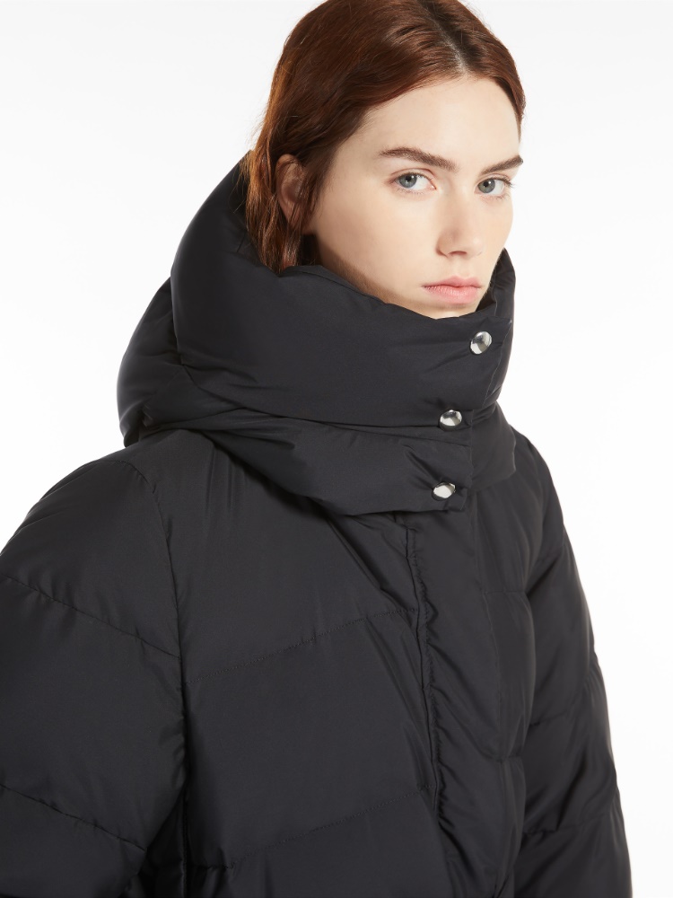 Long waterproof down jacket - 黑色 - Marina Rinaldi - 4