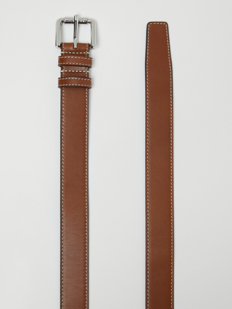 Long leather belt - 褐色 - Marina Rinaldi - 2