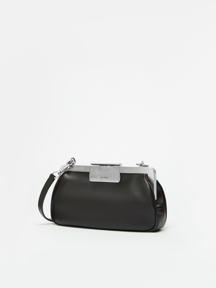Extra-small leather clutch bag - 黑色 - Marina Rinaldi - 2