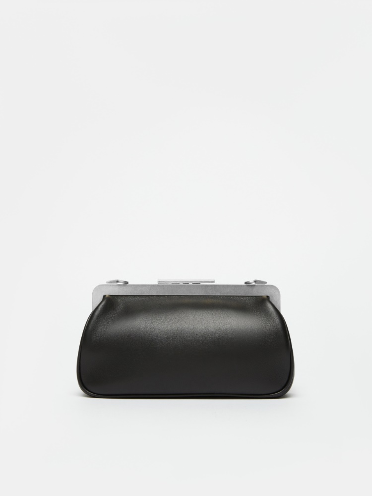 Extra-small leather clutch bag - 黑色 - Marina Rinaldi - 3