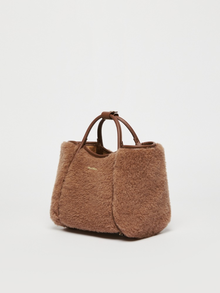 Extra Small Teddy fabric Marine Bag - 驼色 - Marina Rinaldi - 2