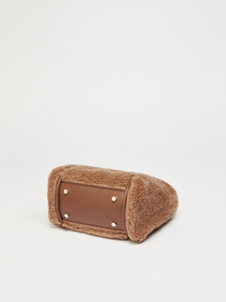 Extra Small Teddy fabric Marine Bag - 驼色 - Marina Rinaldi - 6