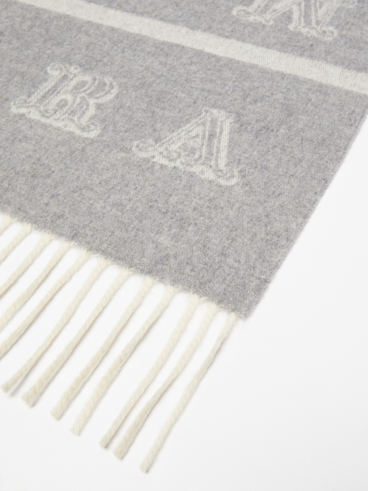 Jacquard cashmere stole - 灰色 - Marina Rinaldi - 2
