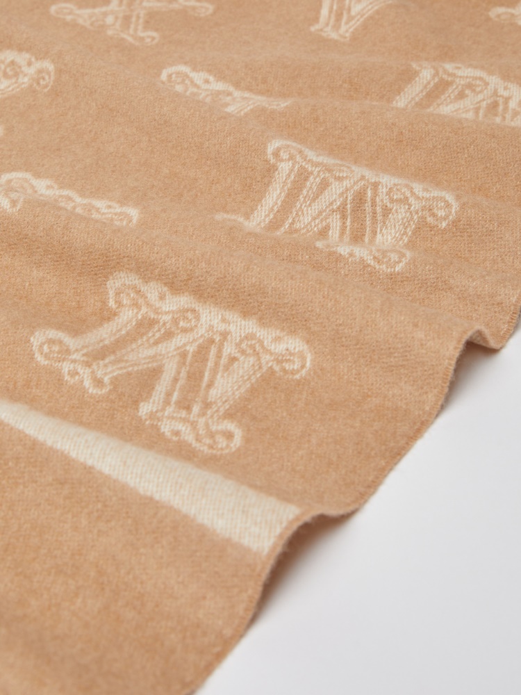 Jacquard cashmere stole - 驼色 - Marina Rinaldi - 3