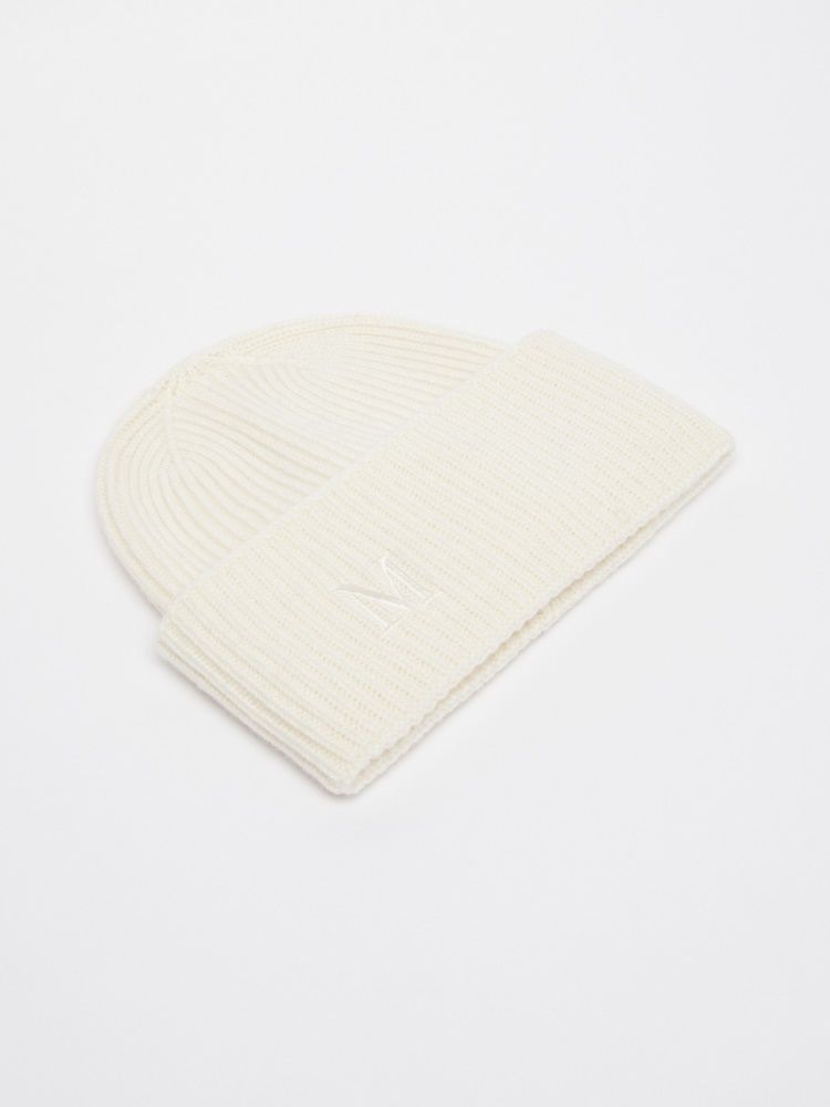 Ribbed cashmere beanie - 白色 - Marina Rinaldi - 2