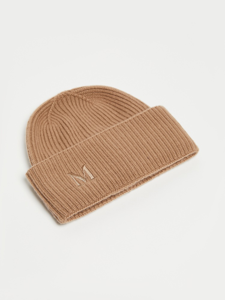 Ribbed cashmere beanie - 驼色 - Marina Rinaldi - 2