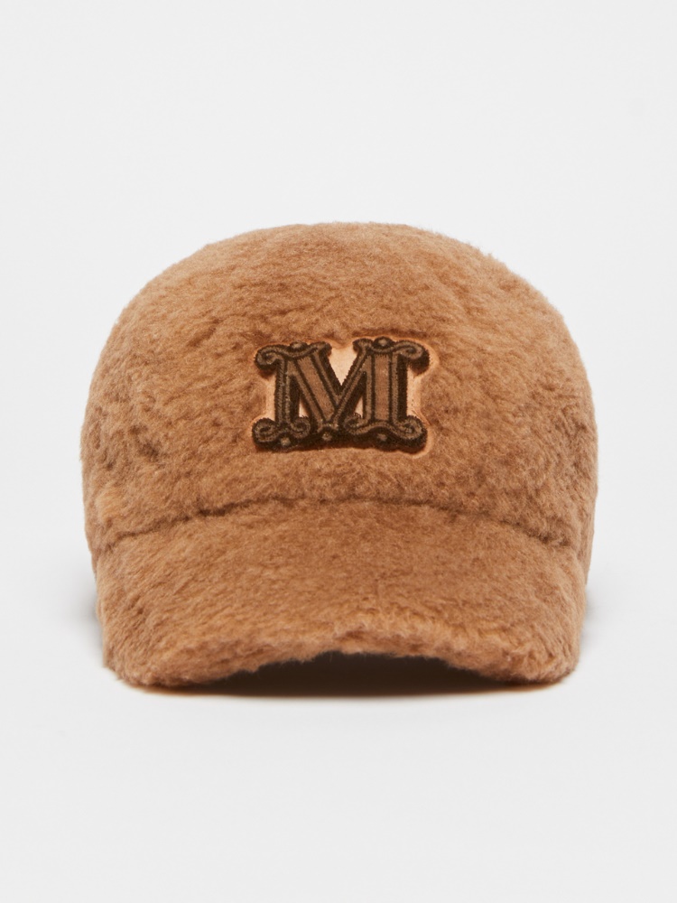 Teddy fabric hat - 驼色 - Marina Rinaldi