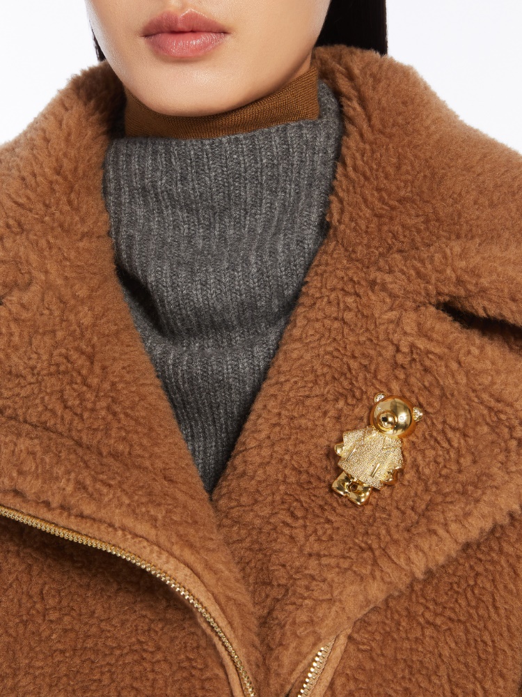 Metal teddy bear brooch - 金色 - Marina Rinaldi - 6