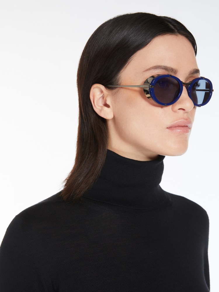 Oval sunglasses - 蓝色 - Marina Rinaldi - 2