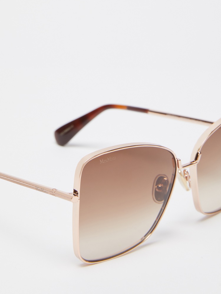Metal butterfly sunglasses - 渐变粉 - Marina Rinaldi - 3