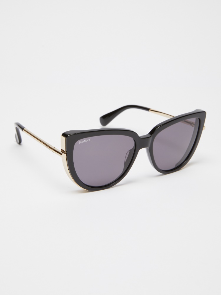 Cat-eye sunglasses - 黑色 - Marina Rinaldi - 2