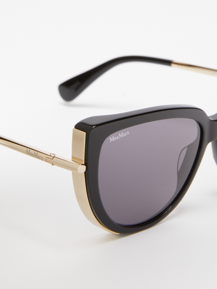 Cat-eye sunglasses - 黑色 - Marina Rinaldi - 3